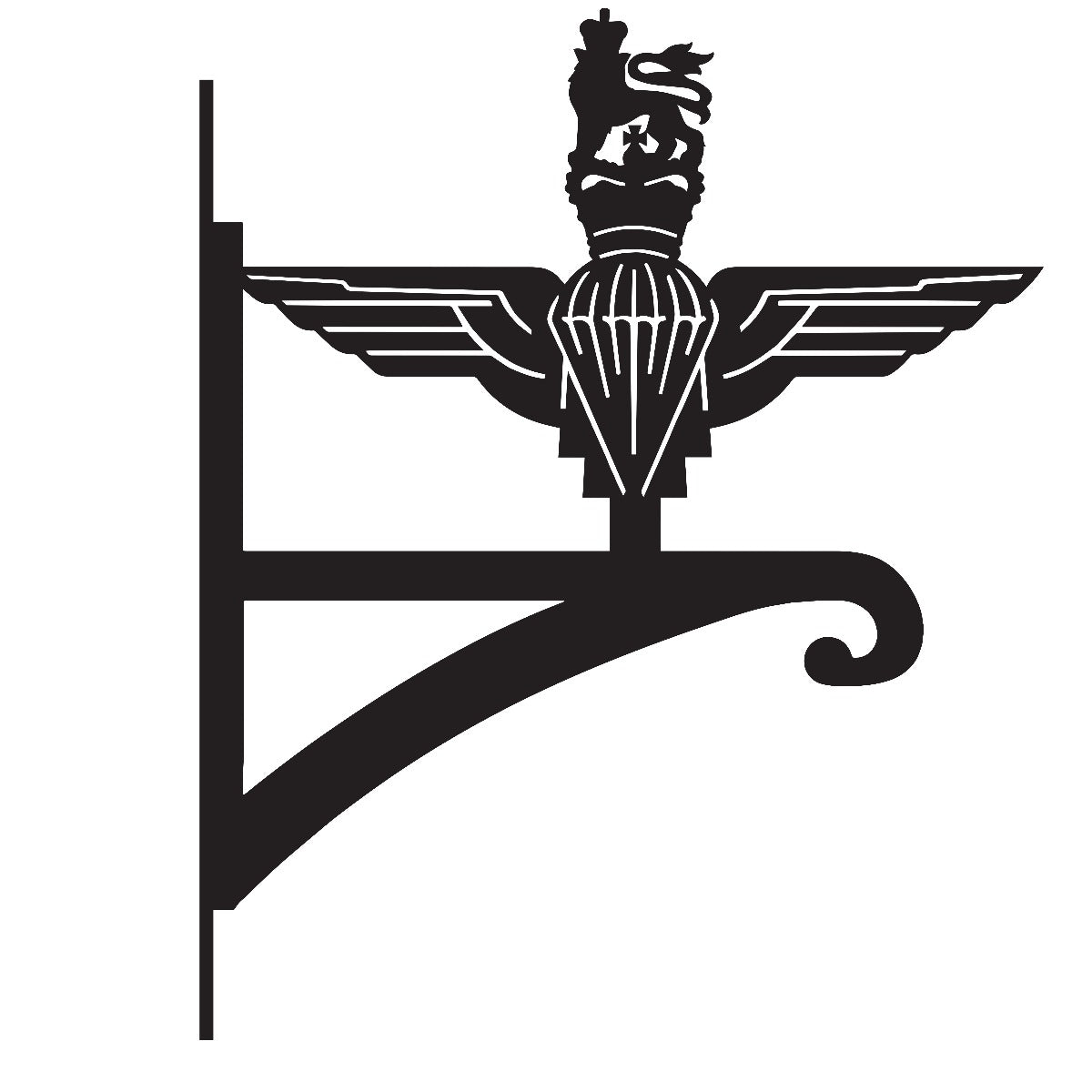 "British Parachute Regiment" Garden Hanging Basket Bracket