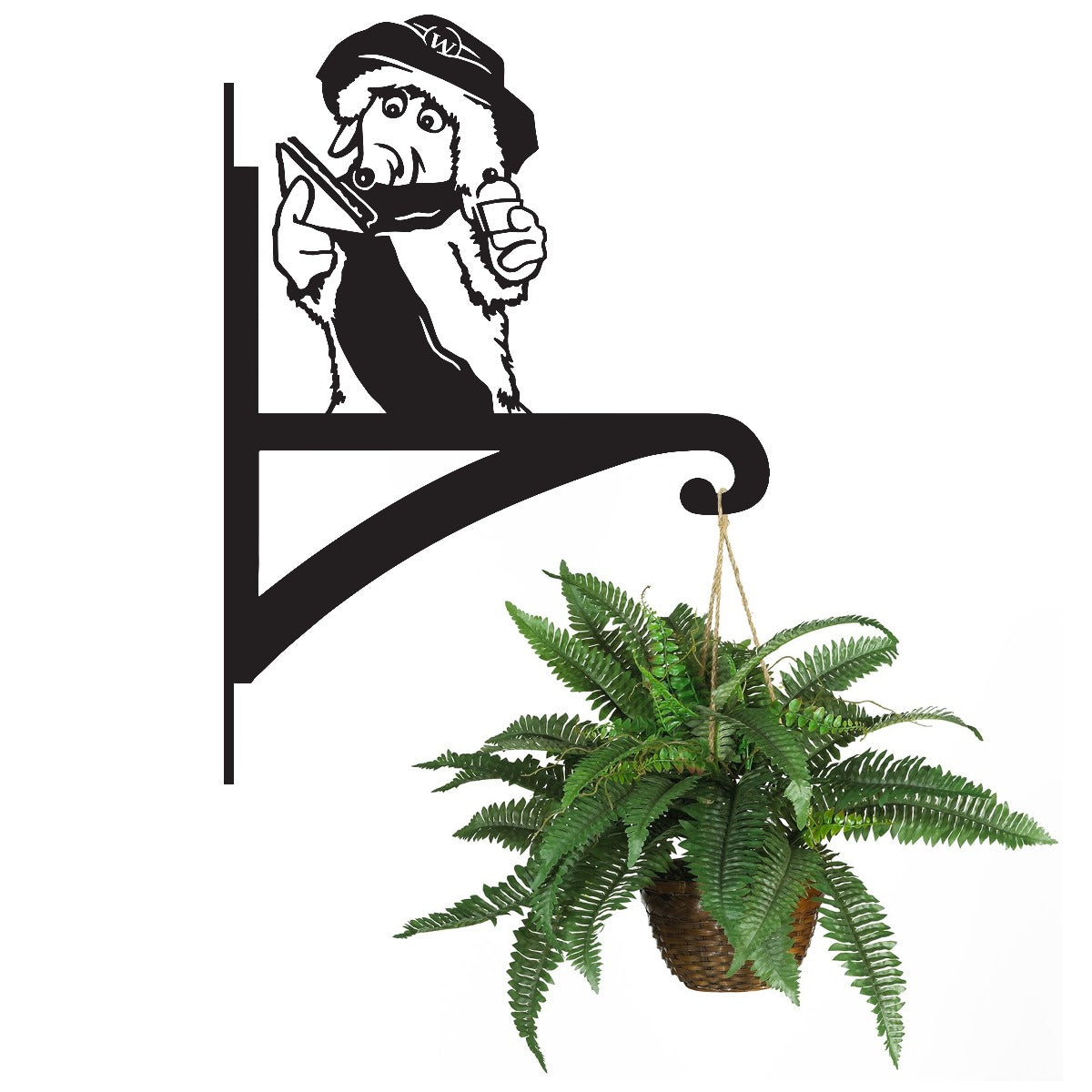 "Orinoco The Womble" Garden Hanging Basket Bracket