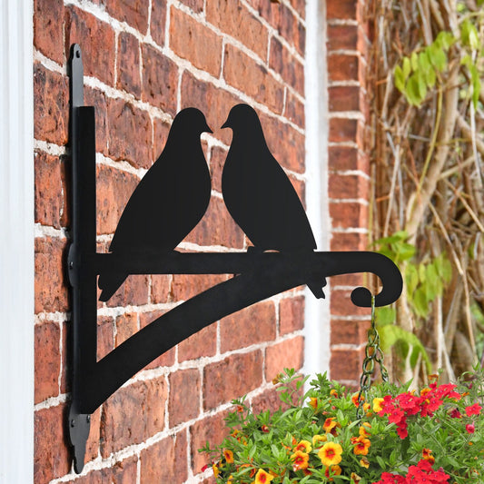 "Pair of Doves" Garden Hanging Basket Bracket
