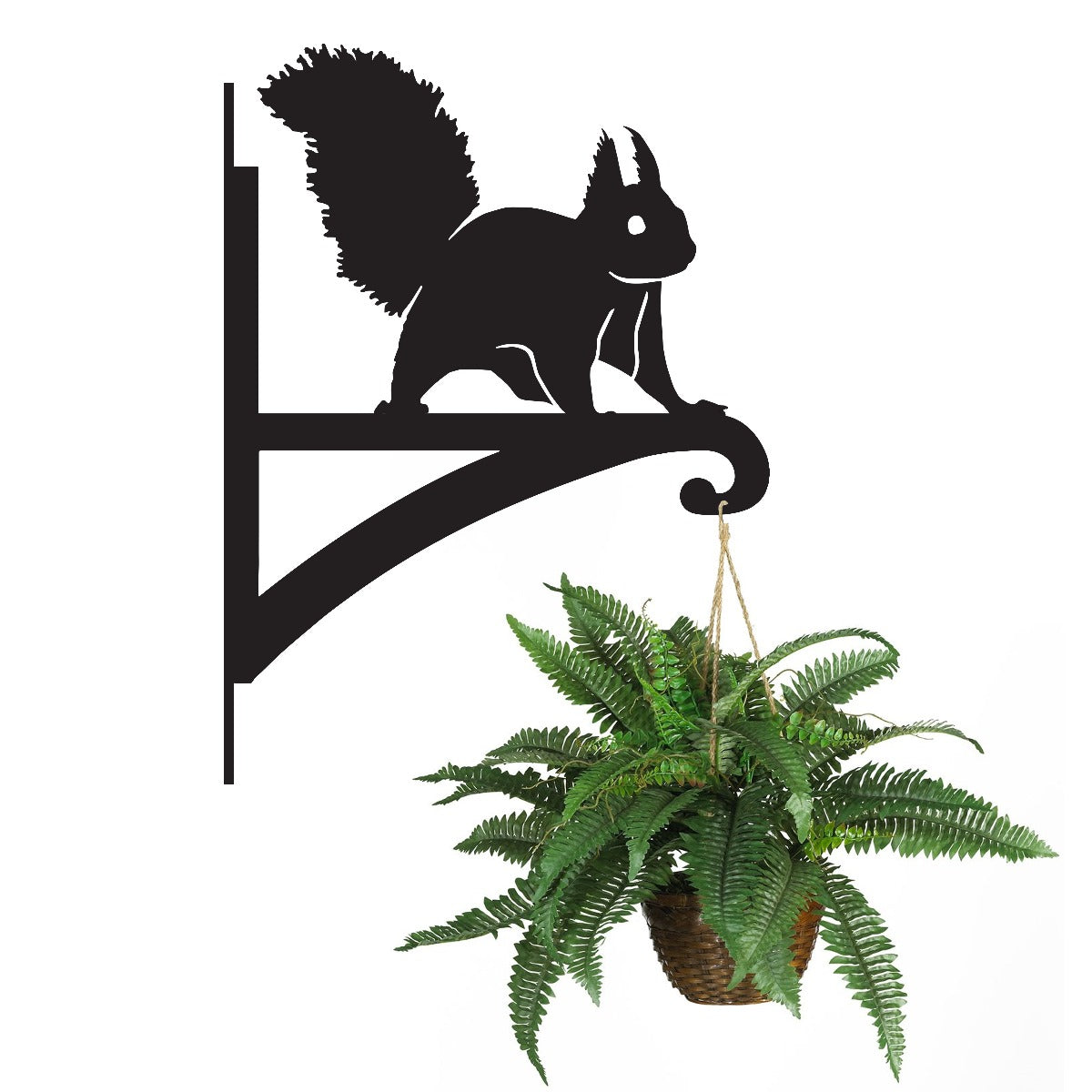"Red Squirrel" Garden Hanging Basket Bracket