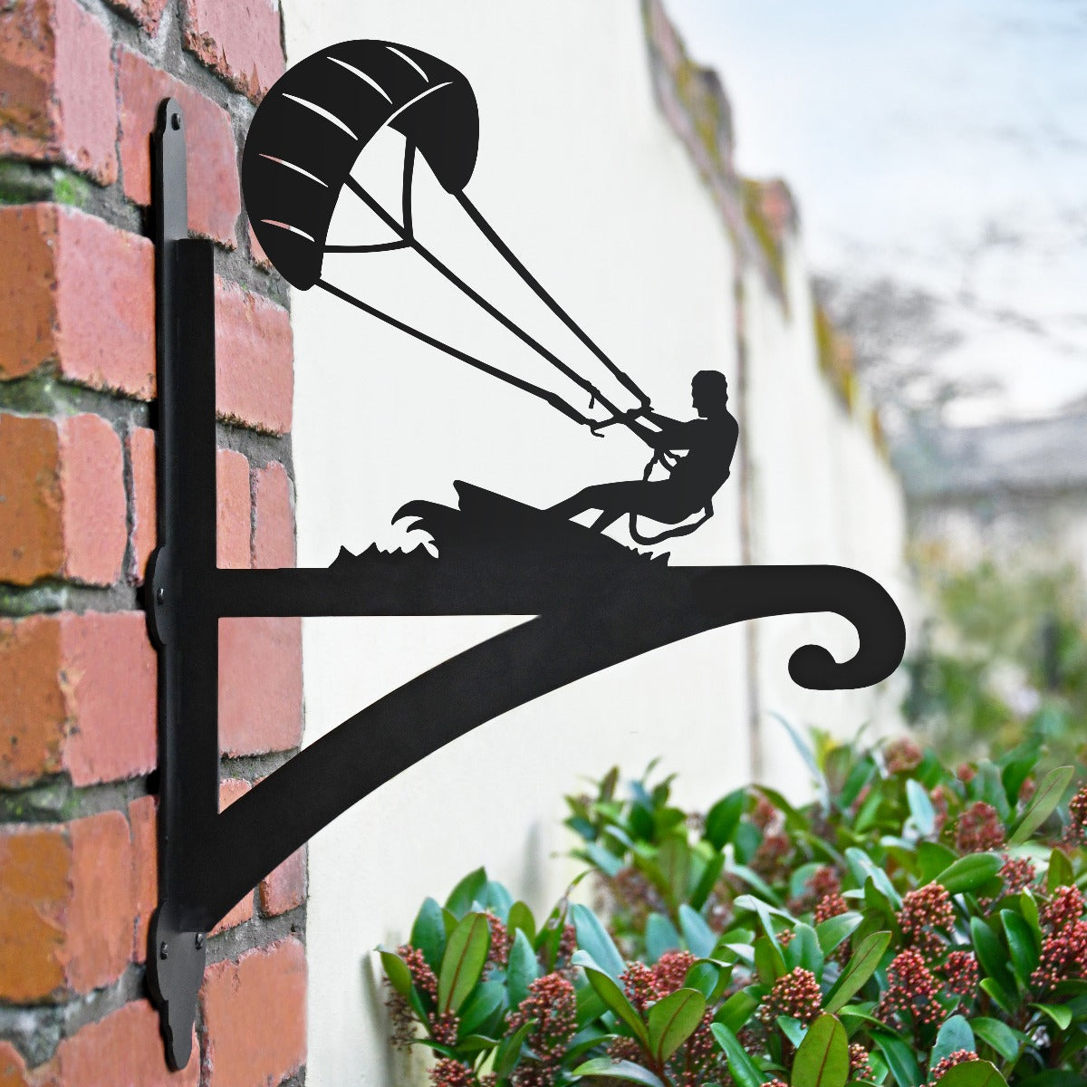 "Kite Surfer" Garden Hanging Basket Bracket