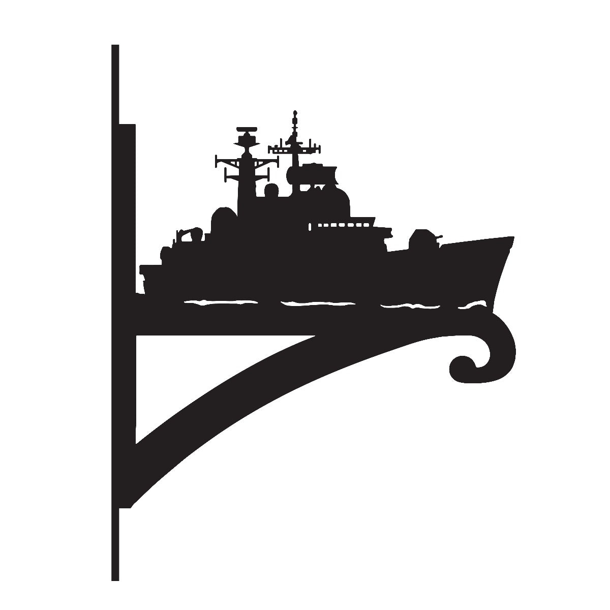 "HMS Edinburgh" Garden Hanging Basket Bracket