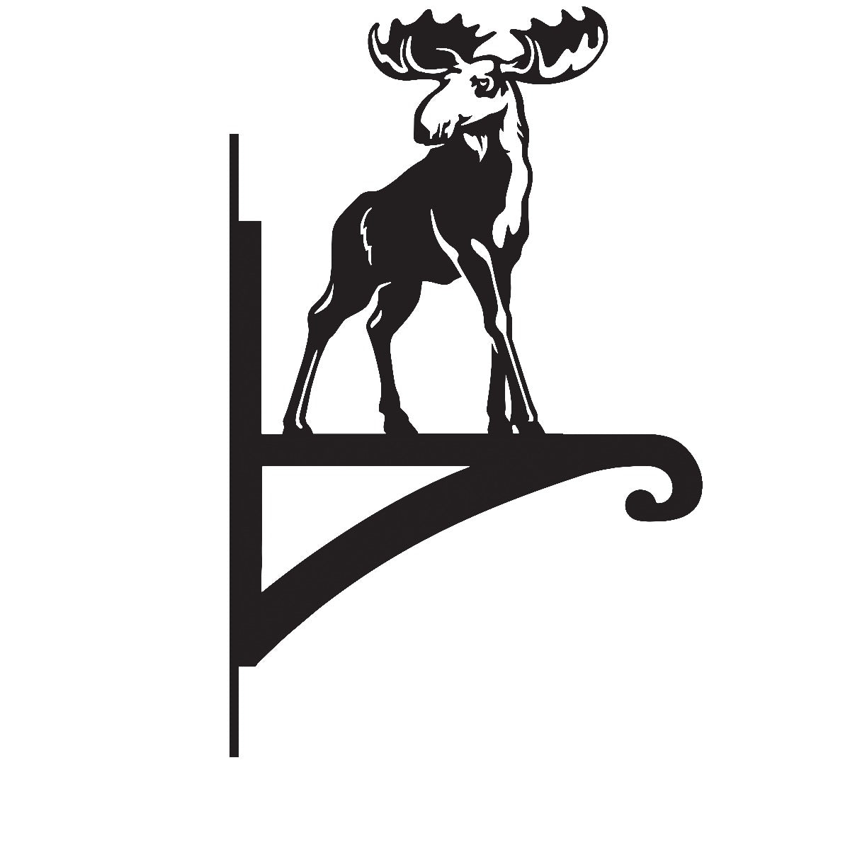 "Moose" Garden Hanging Basket Bracket