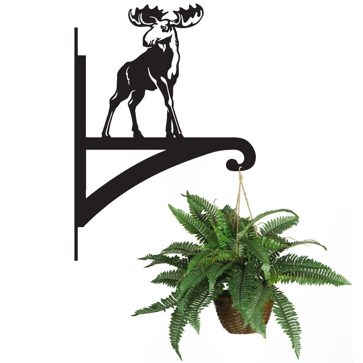 "Moose" Garden Hanging Basket Bracket With Planter