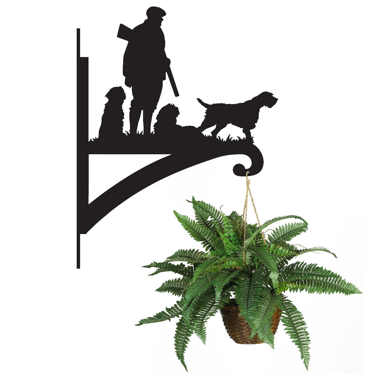"Game Season" Garden Hanging Basket Bracket With Plantre