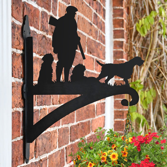 "Game Season" Garden Hanging Basket Bracket On Brick Wall