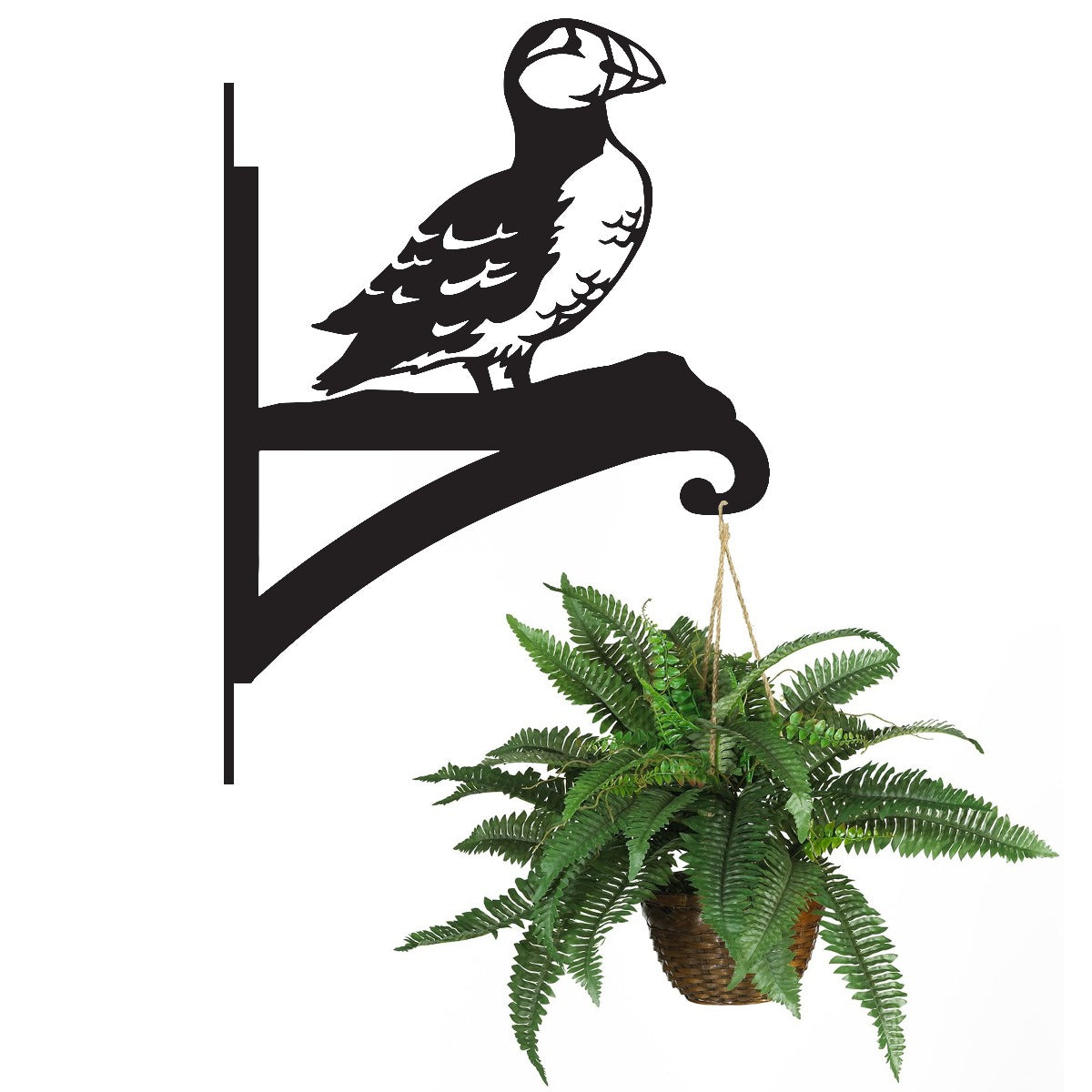 "Puffin" Garden Hanging Basket Bracket With Planter