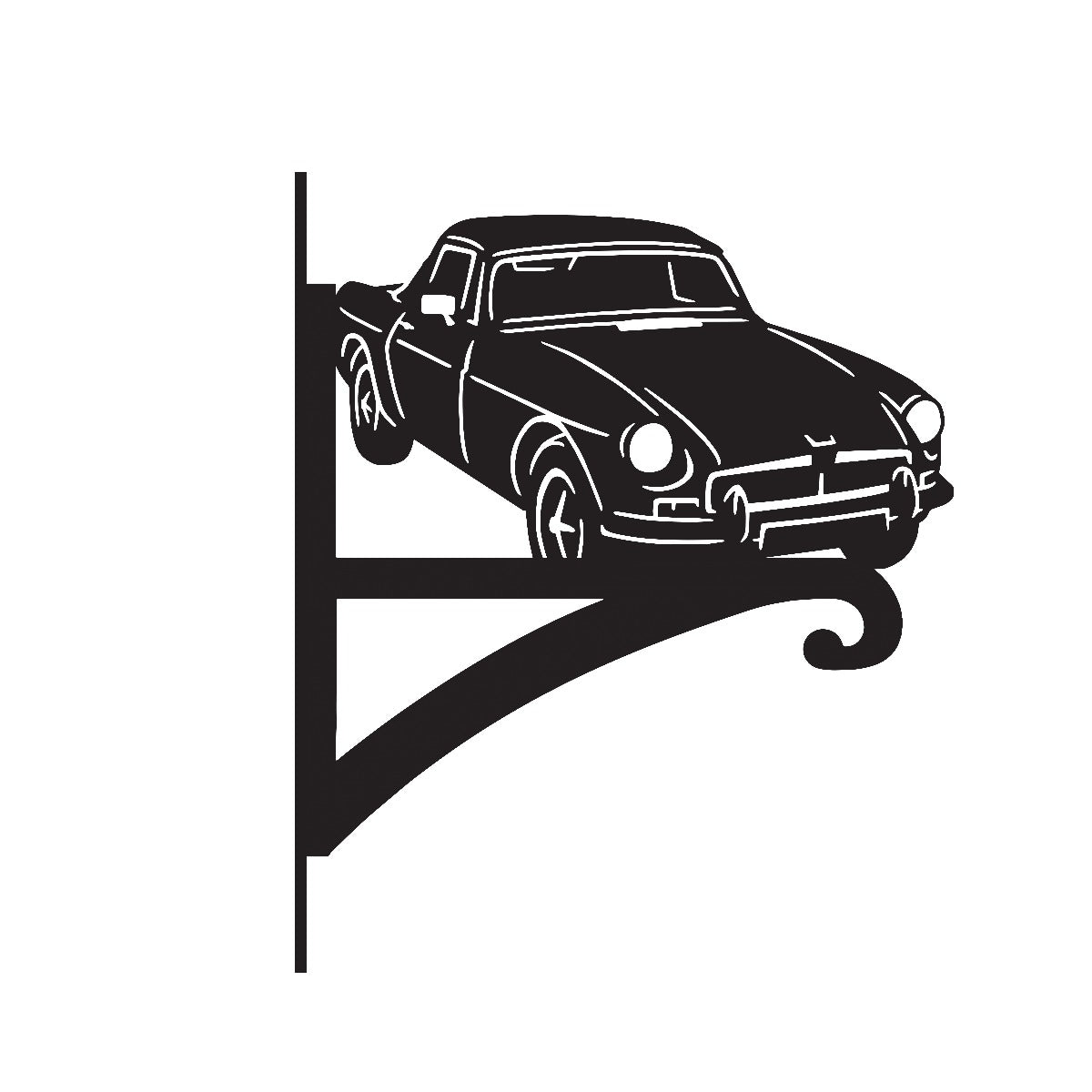 "MGB Roadster" Car Garden Hanging Basket Bracket