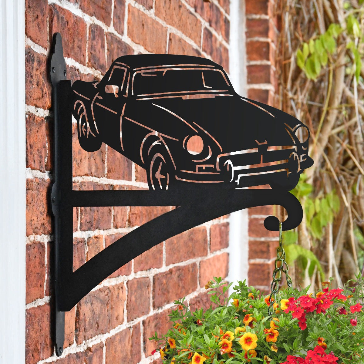 "MGB Roadster" Car Garden Hanging Basket Bracket