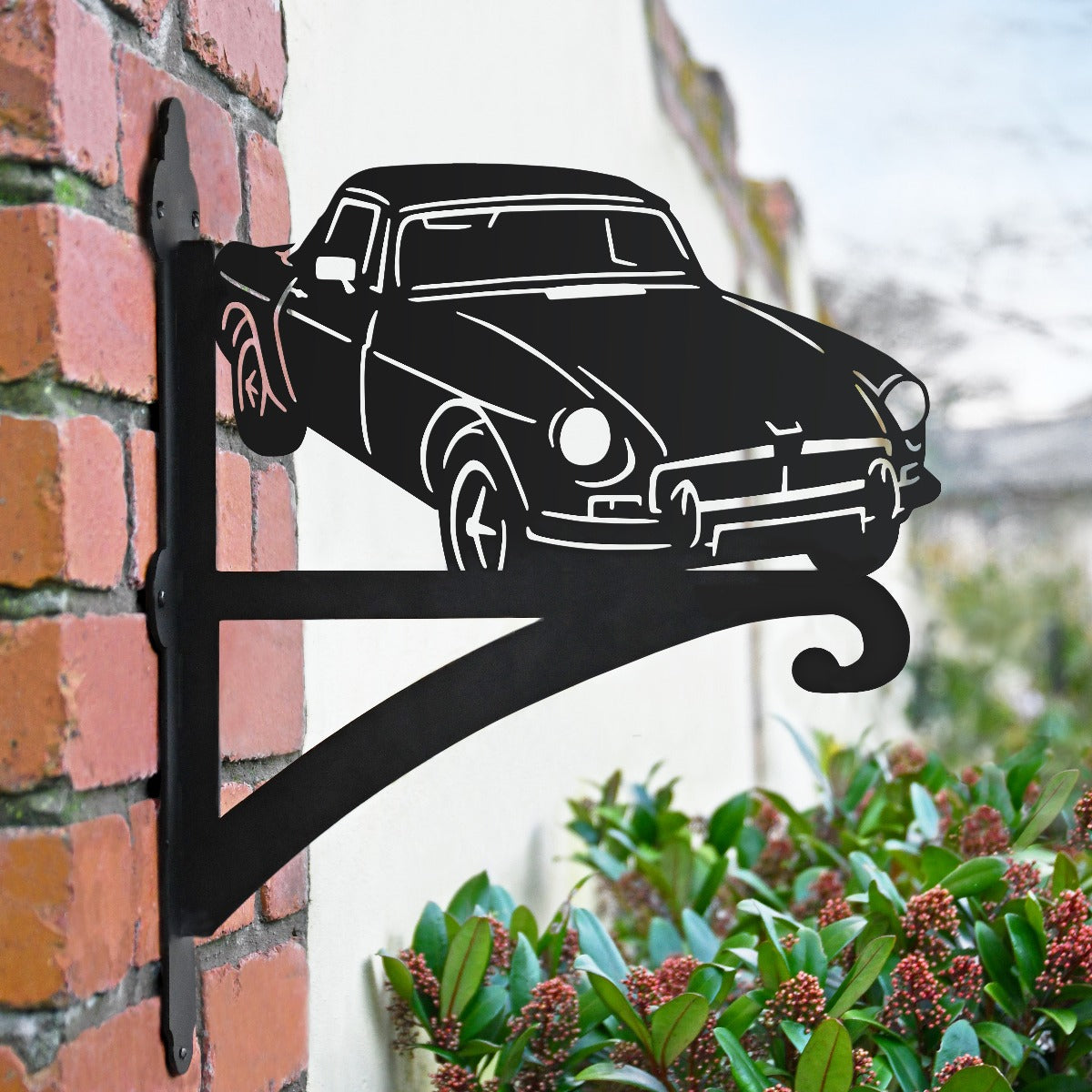"MGB Roadster" Car Garden Hanging Basket Bracket