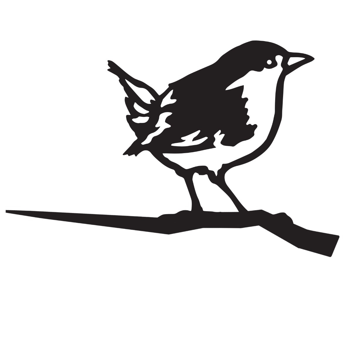Wren Garden Sheet Steel Tree Spike In Black