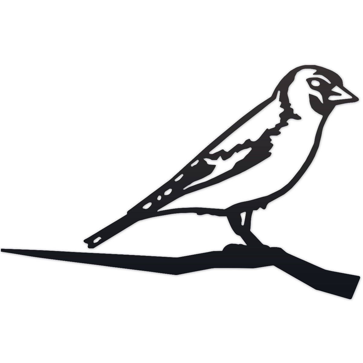 Goldfinch Garden Sheet Steel Tree Spike In Black