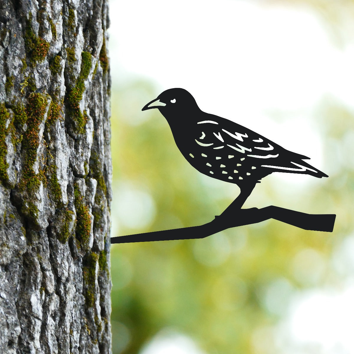 Starling Garden Sheet Steel Tree Spike In Black