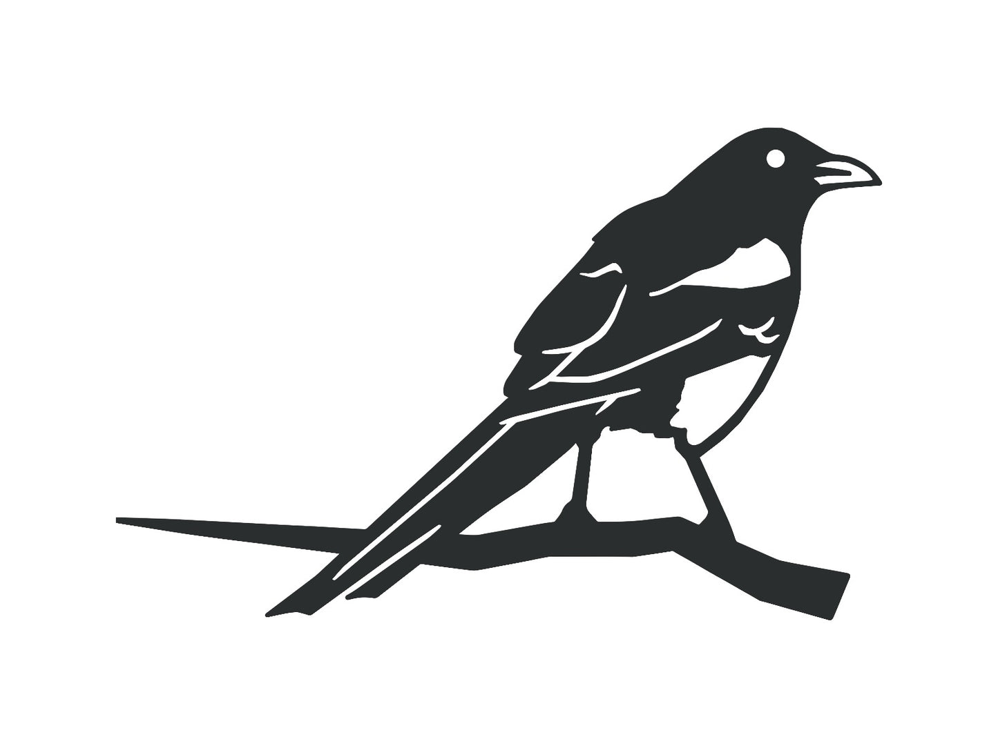 Magpie Garden Sheet Steel Tree Spike In Black