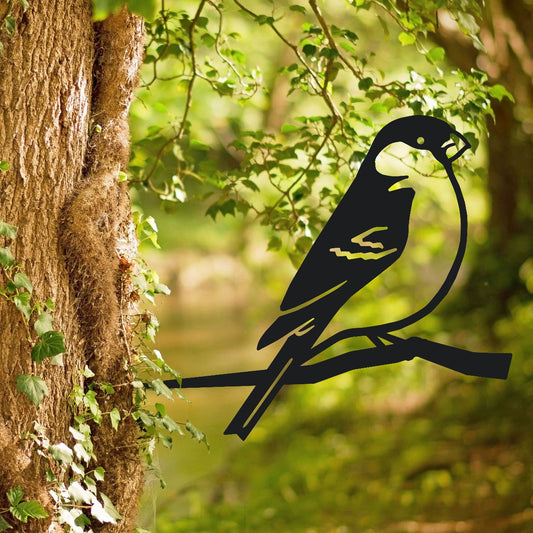 Bullfinch Garden Sheet Steel Tree Spike In Black