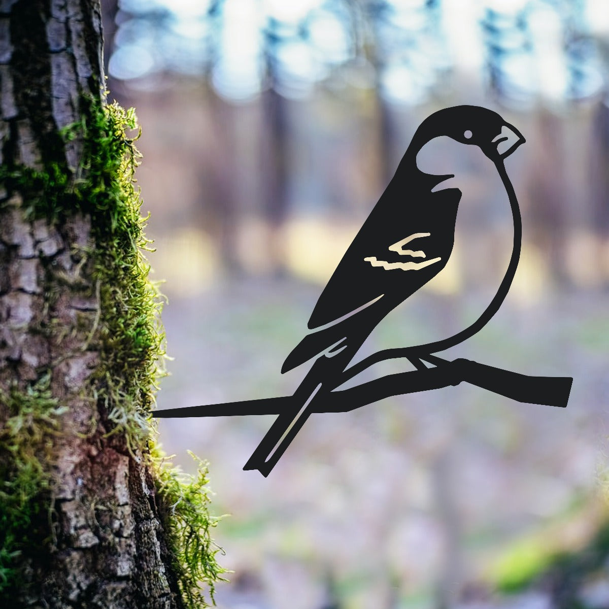 Bullfinch Garden Sheet Steel Tree Spike In Black