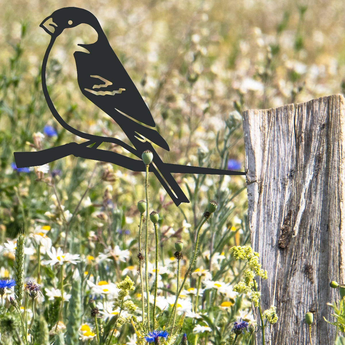 Bullfinch Garden Sheet Steel Tree Spike In Black