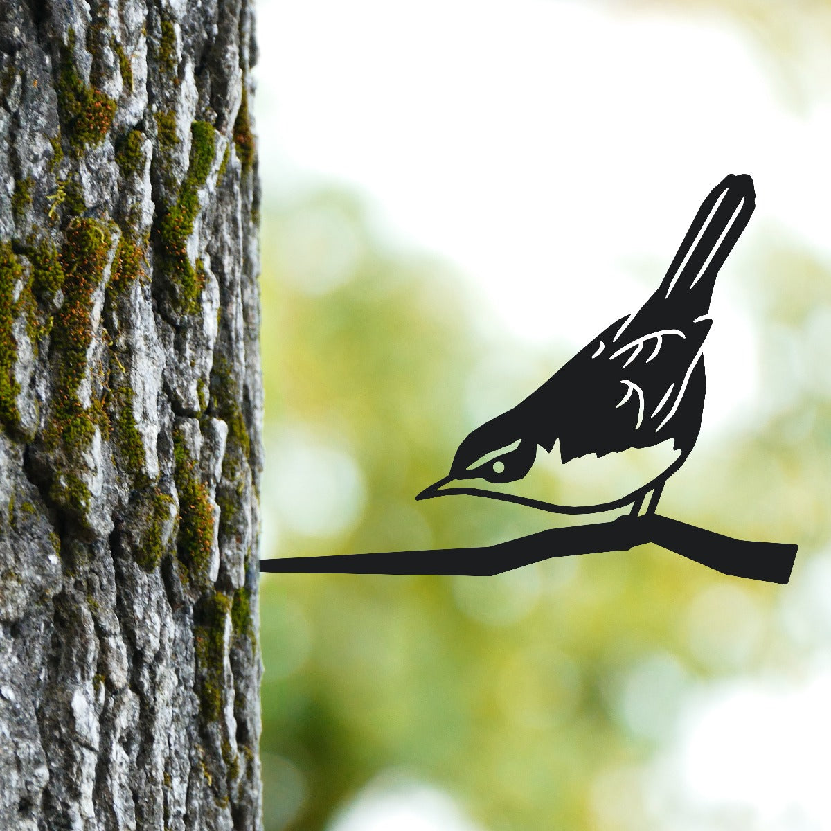 Cettis Warblere Garden Sheet Steel Tree Spike In Black
