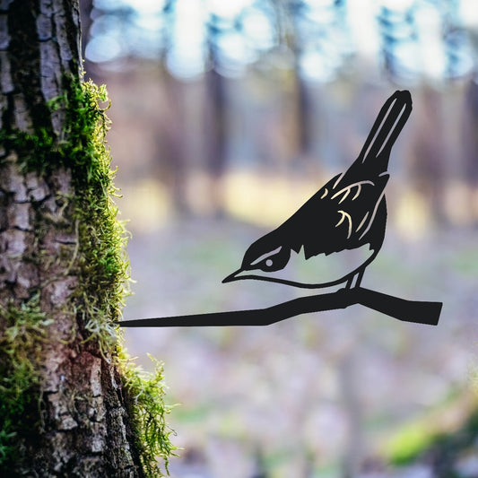 Cettis Warblere Garden Sheet Steel Tree Spike In Black
