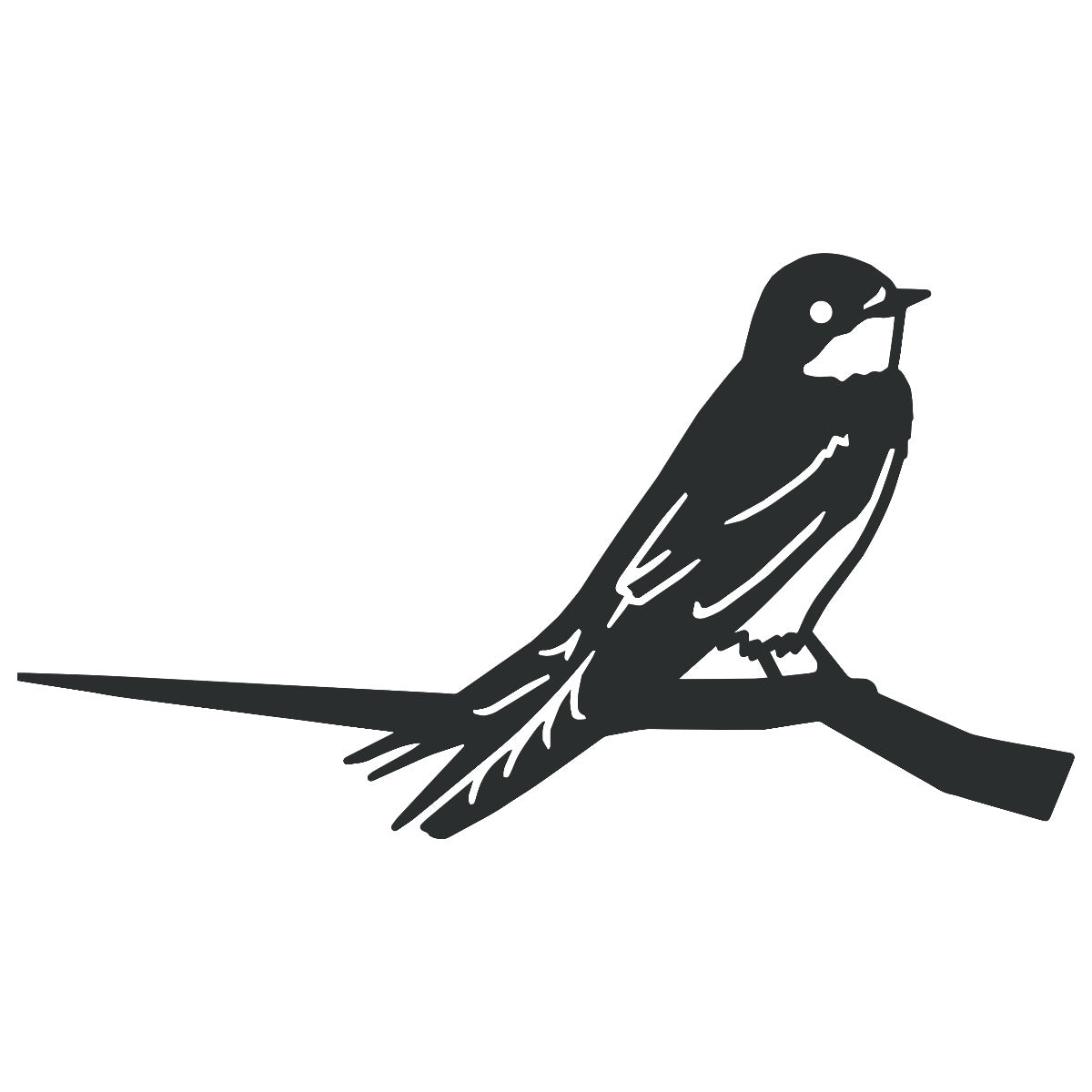 House Martin Garden Sheet Steel Tree Spike In Black