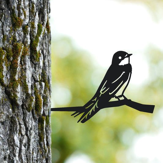 House Martin Garden Sheet Steel Tree Spike In Black