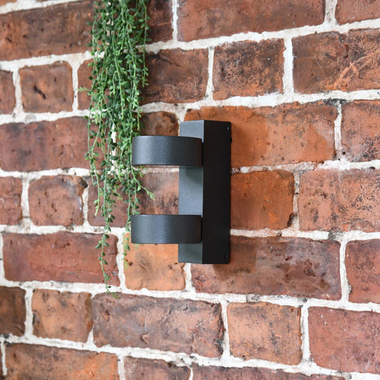 Modern Black Wall Light With Rotating Fittings