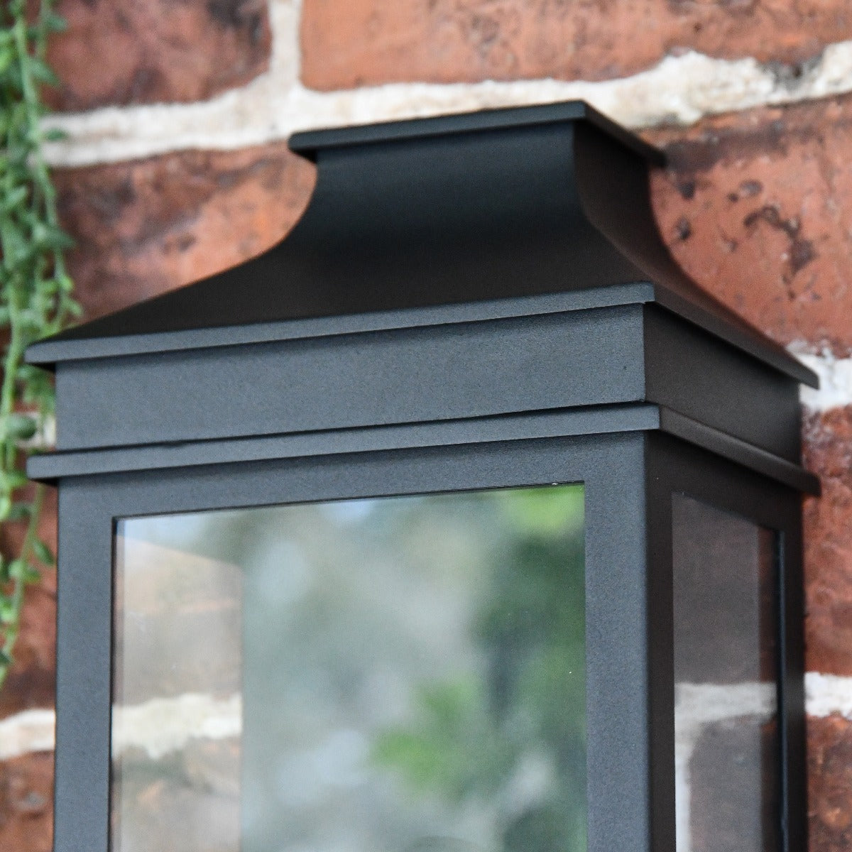 Black Simplistic Flush Wall Light