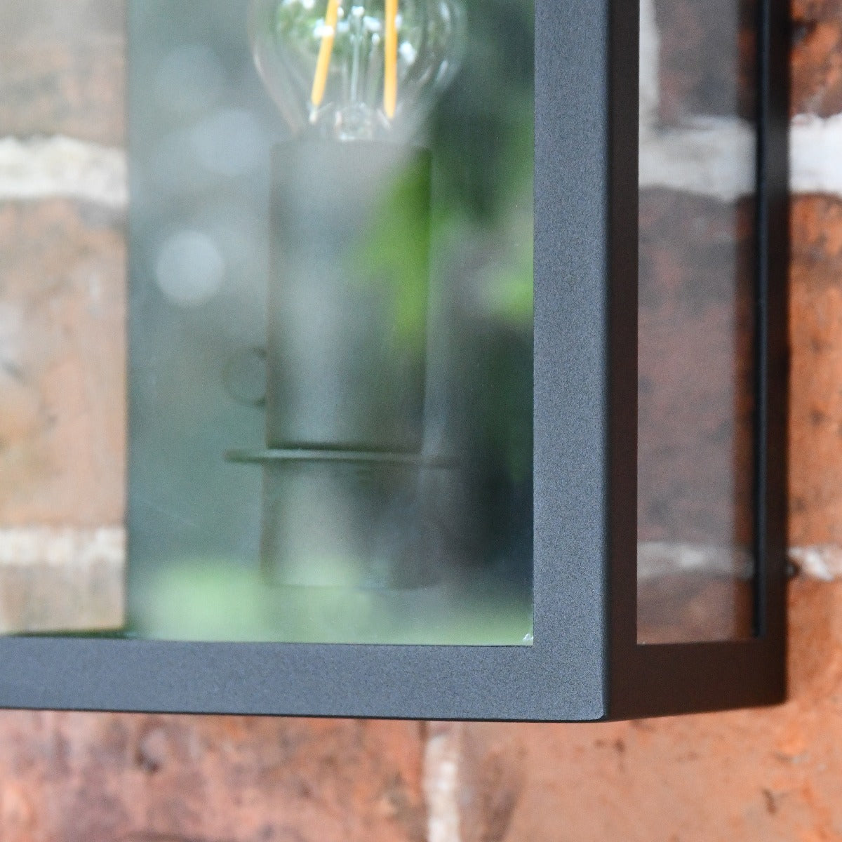Black Simplistic Flush Wall Light