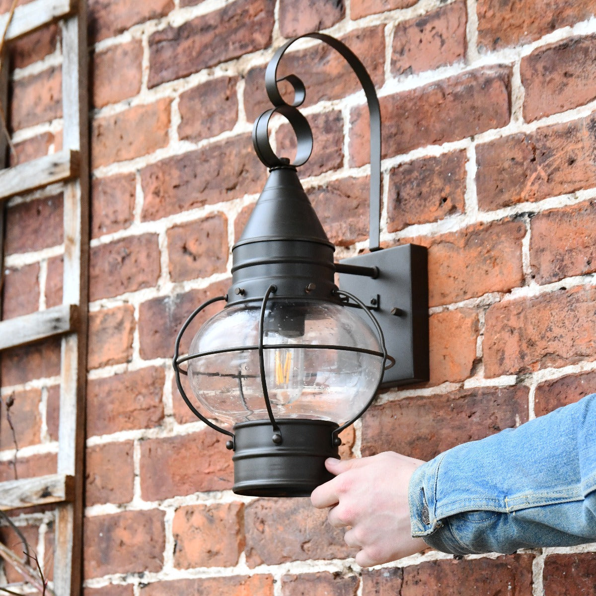 Nautical Inspired Vintage Wall Lantern