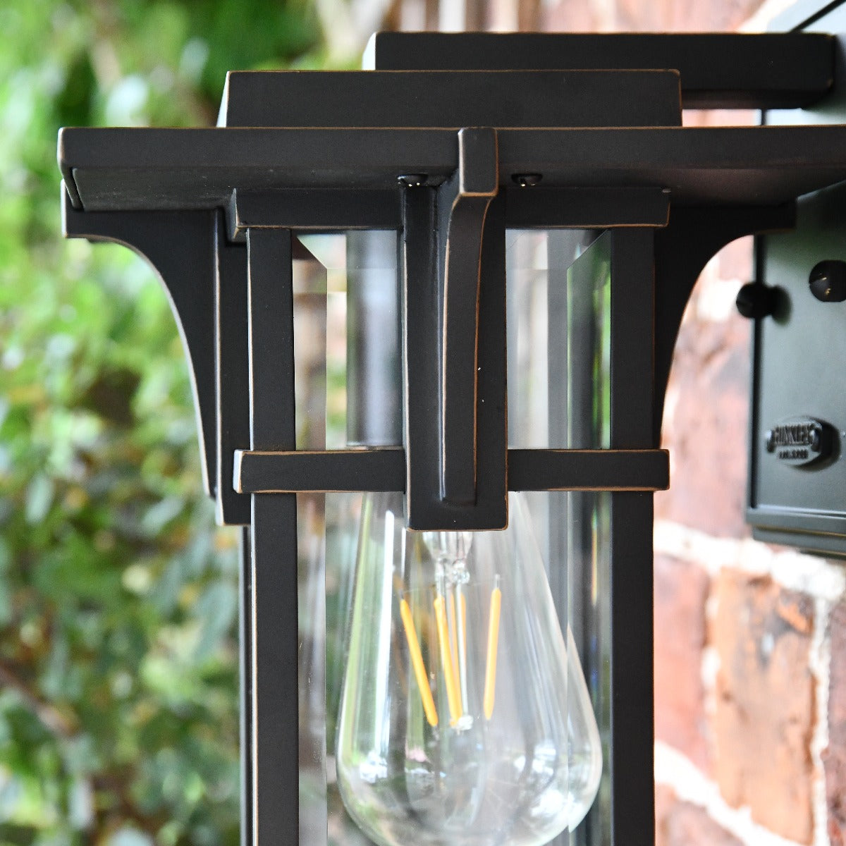 Modern Simplistic Wall Lantern in Bronze