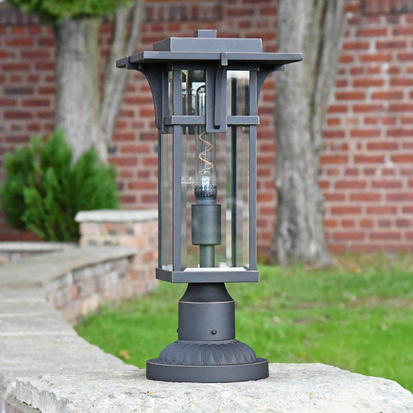Art Deco Inspired Pedestal Lantern