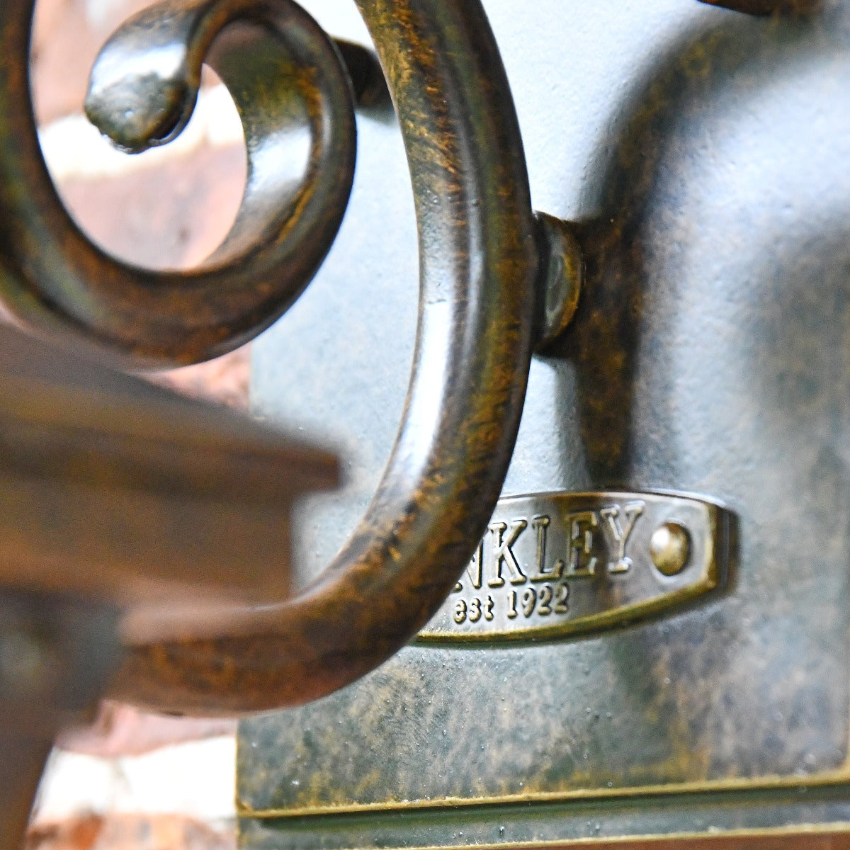 Antique Bronze Victorian Coach Lantern Wall Light 