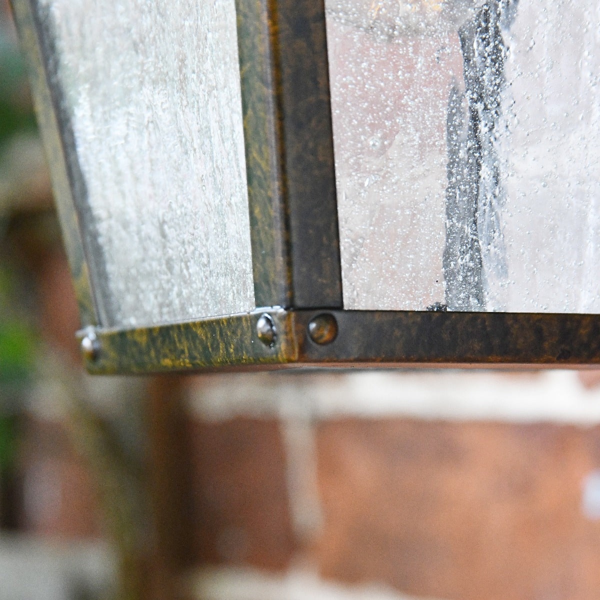 Antique Bronze Victorian Coach Lantern Wall Light 