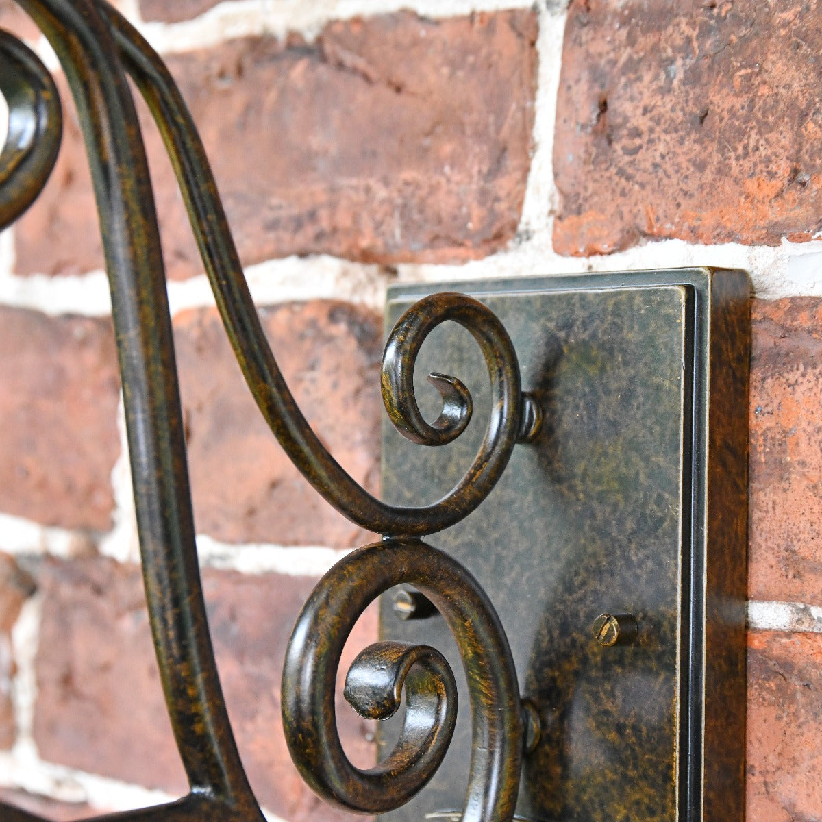 Antique Bronze Victorian Coach Lantern Wall Light 