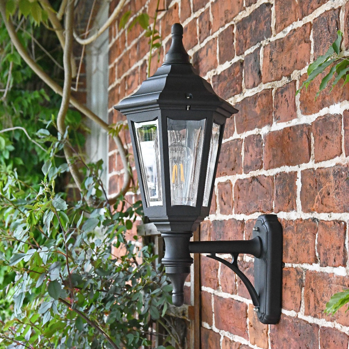 Black Reversible Outdoor Wall Lantern