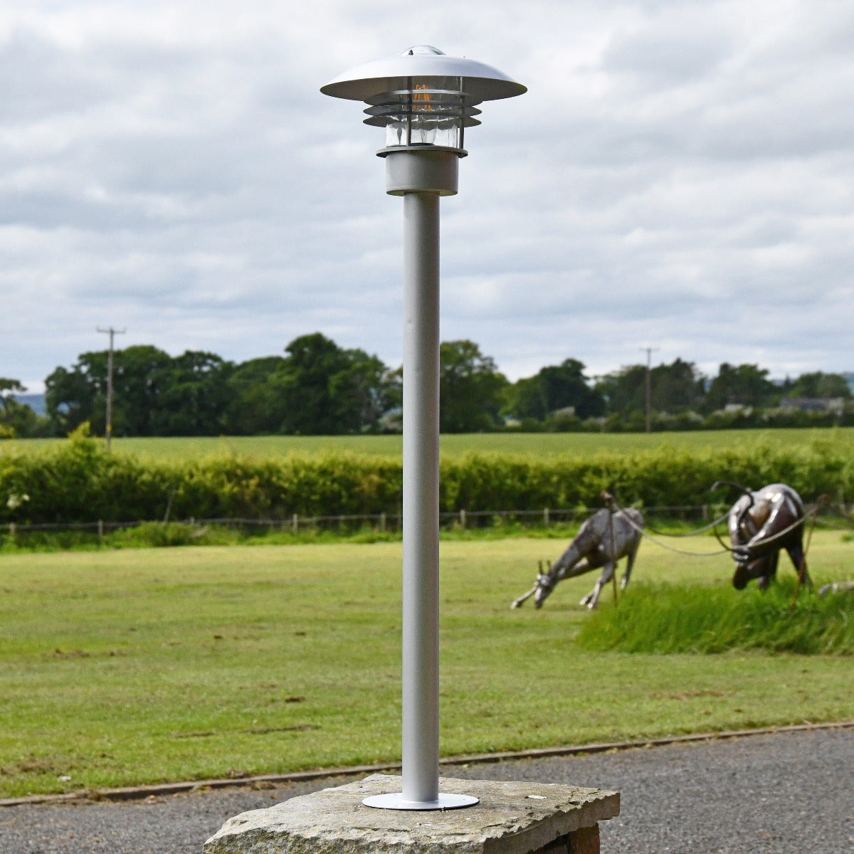 "Sundsvall" Stainless Steel Low-Level Pillar Post