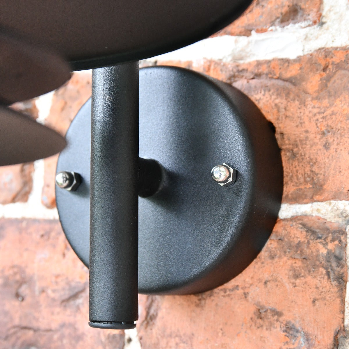 Black Contemporary Wall Lantern with Matching Bracket