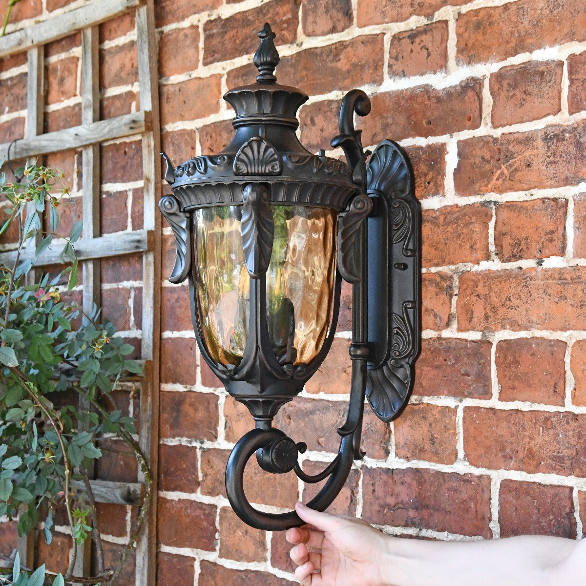 Baroque Style Bronze Scroll Wall Light