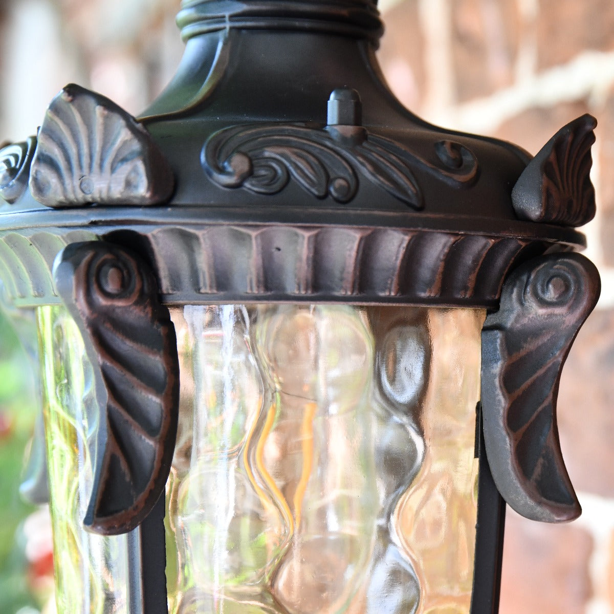 Small Antique Bronze Baroque Style Top Fix Wall Lantern