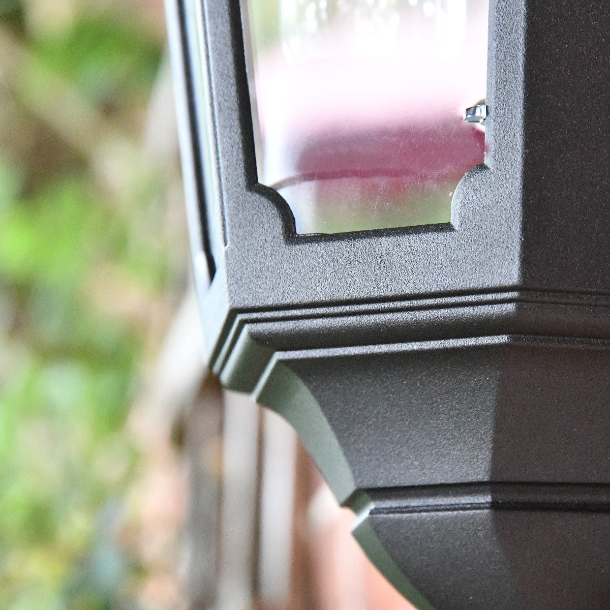 "Belthorn" Flush Black Traditional Wall Lantern