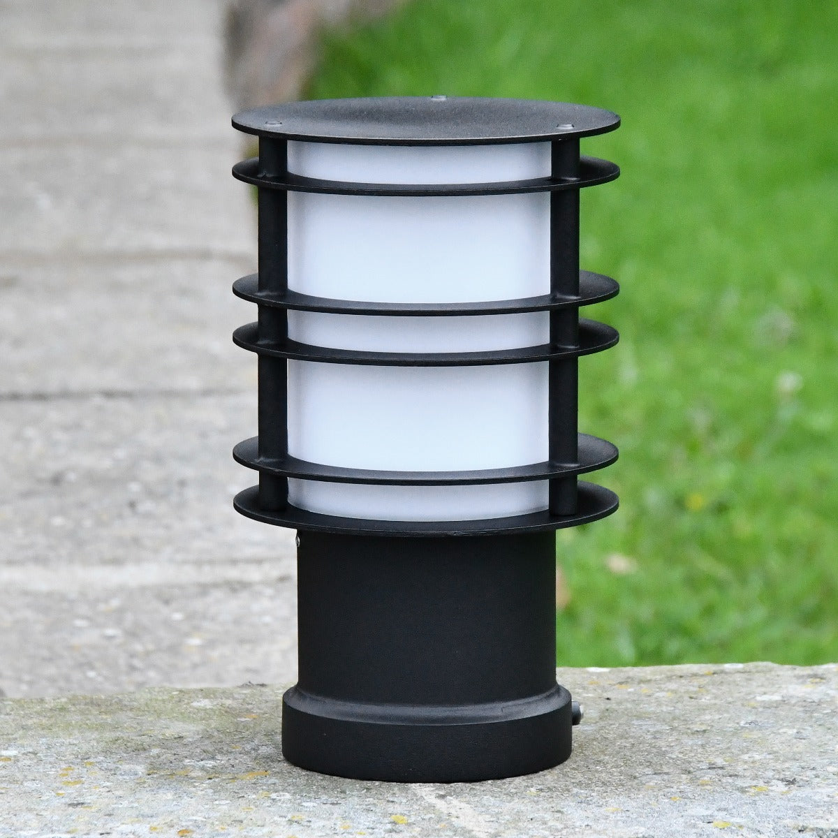 Small Steel Pathway or Flowerbed Bollard Light
