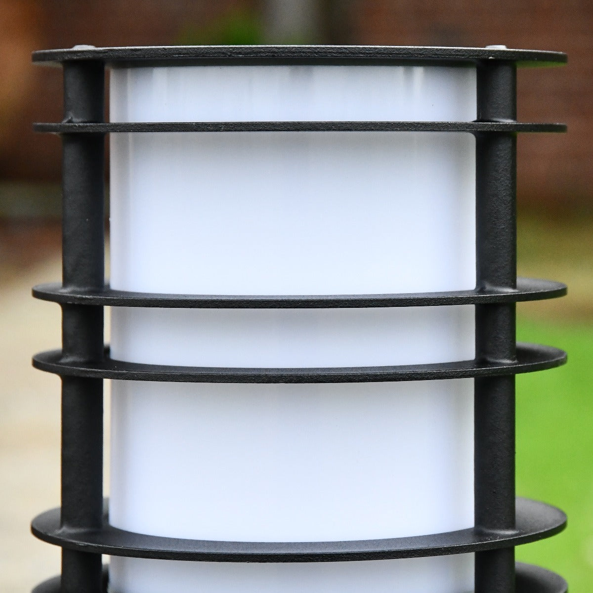 Small Steel Pathway or Flowerbed Bollard Light