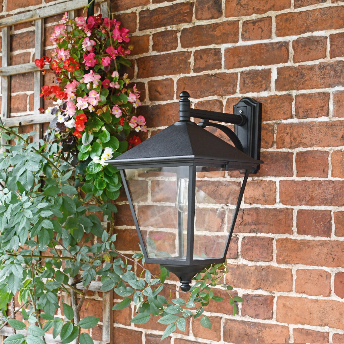 Black Simplistic Top Fix Victorian Wall Light