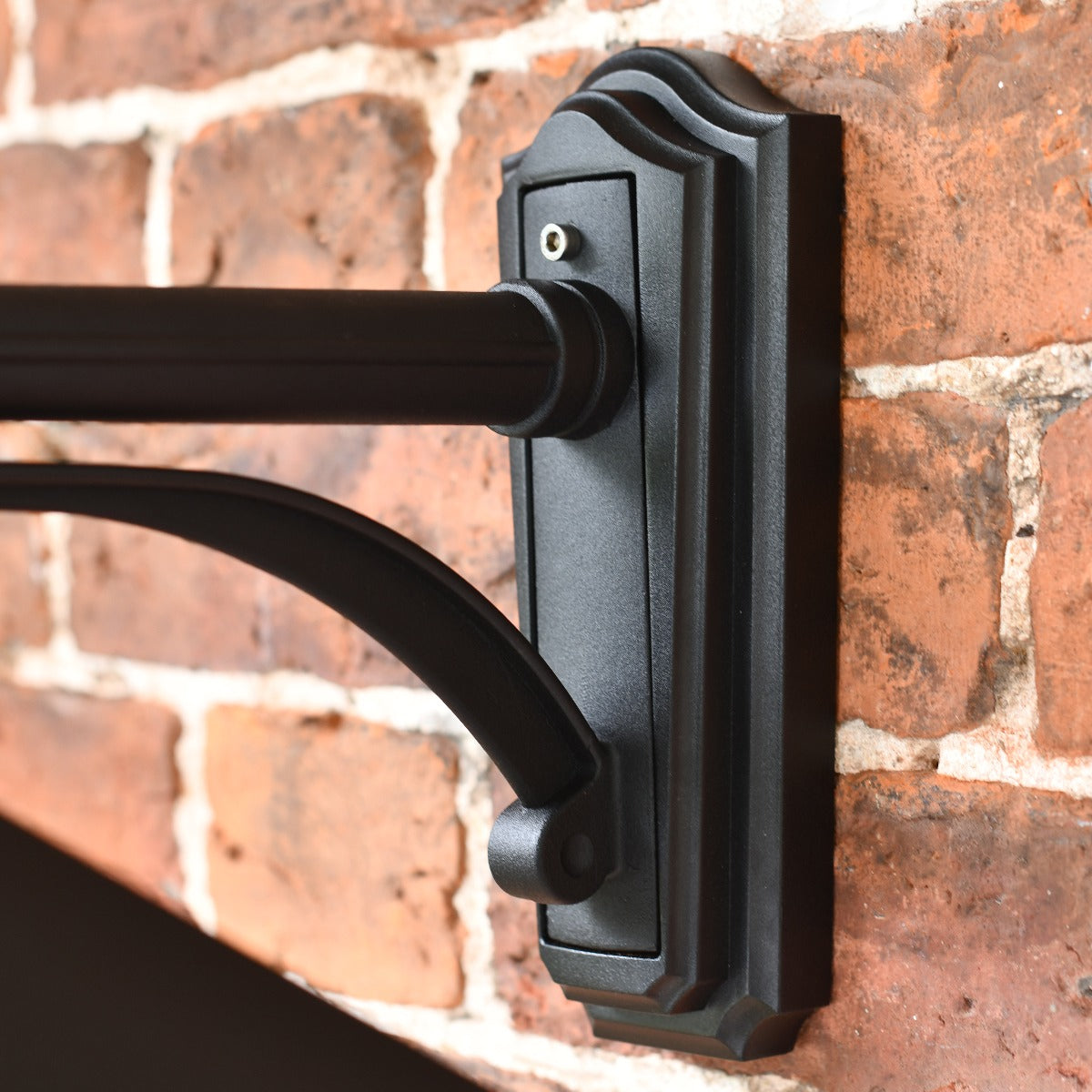 Black Simplistic Top Fix Victorian Wall Light