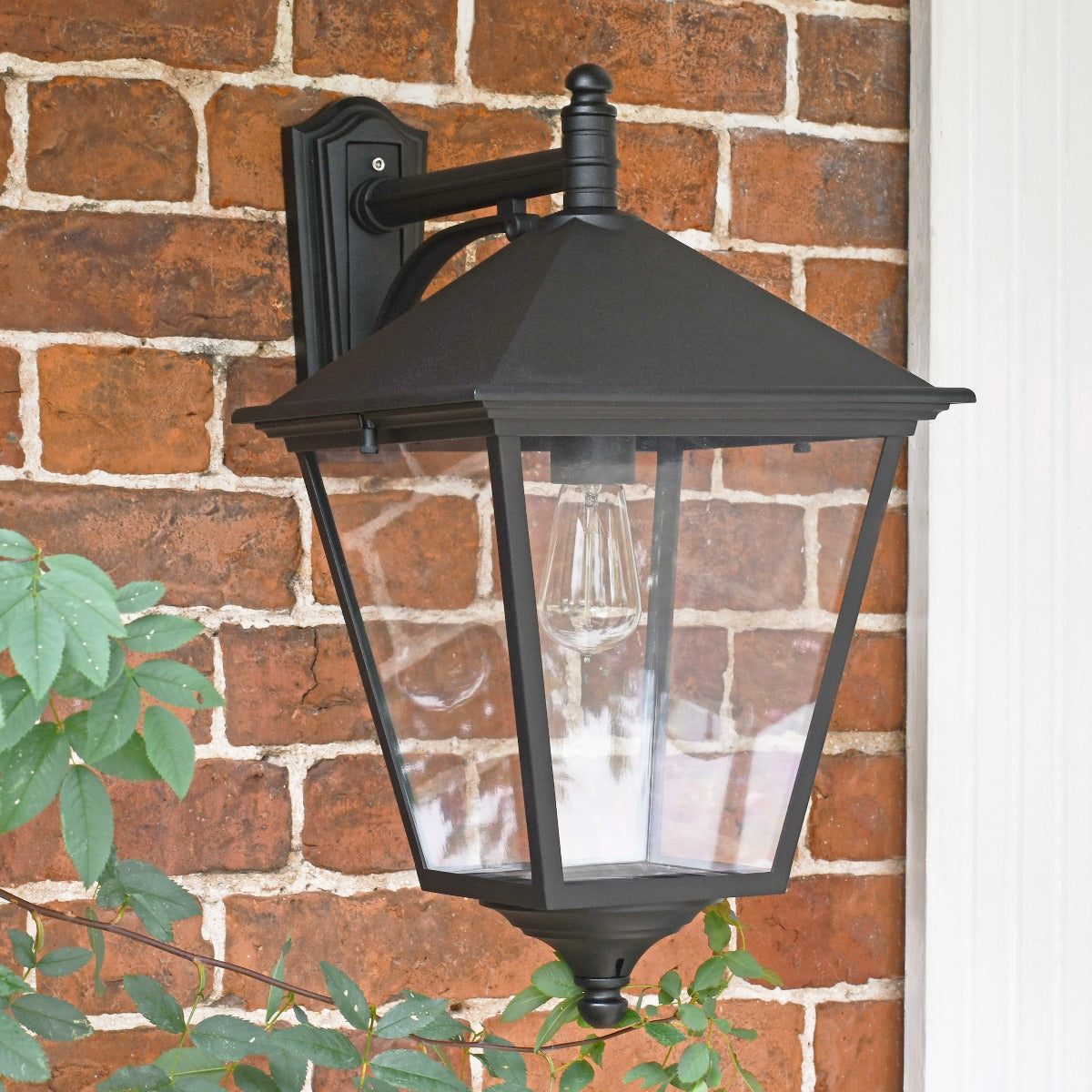 Black Simplistic Top Fix Victorian Wall Light