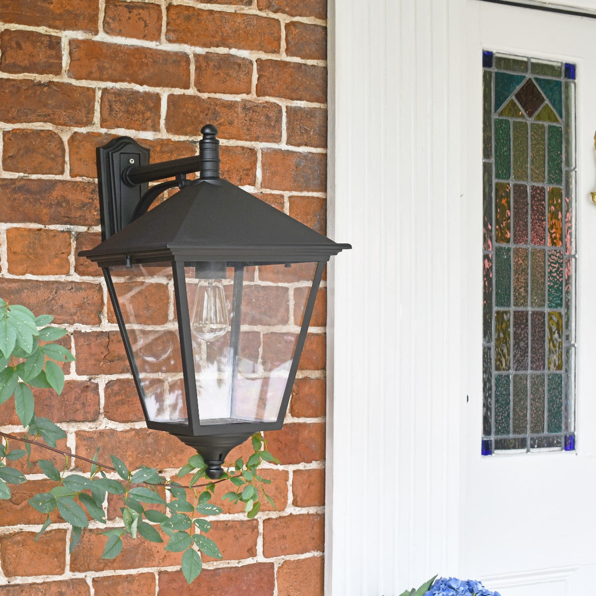 Black Simplistic Top Fix Victorian Wall Light