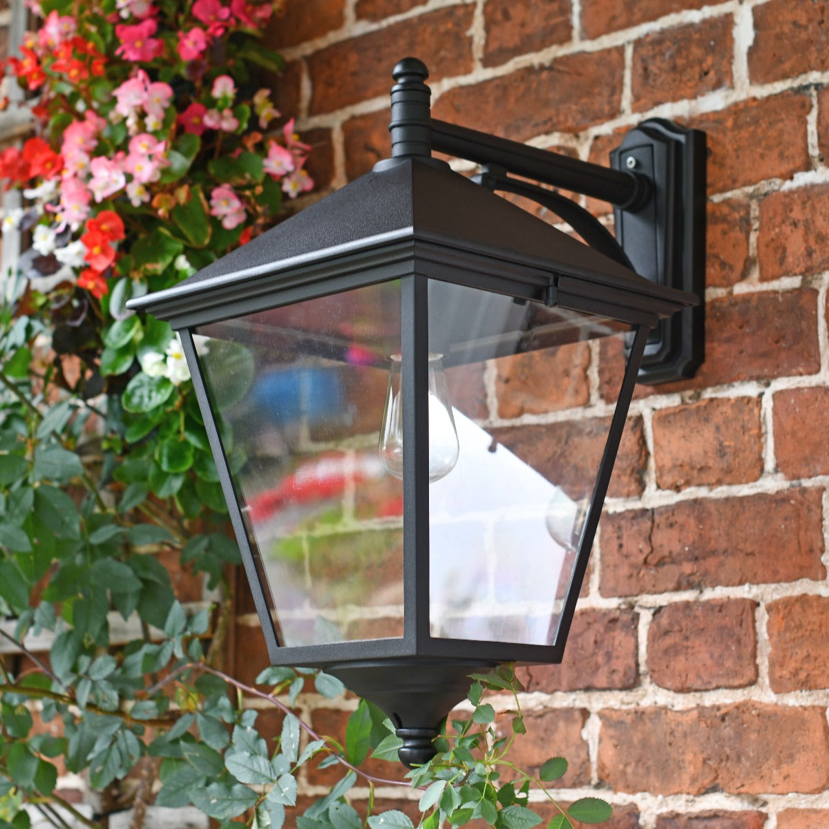 Black Simplistic Top Fix Victorian Wall Light