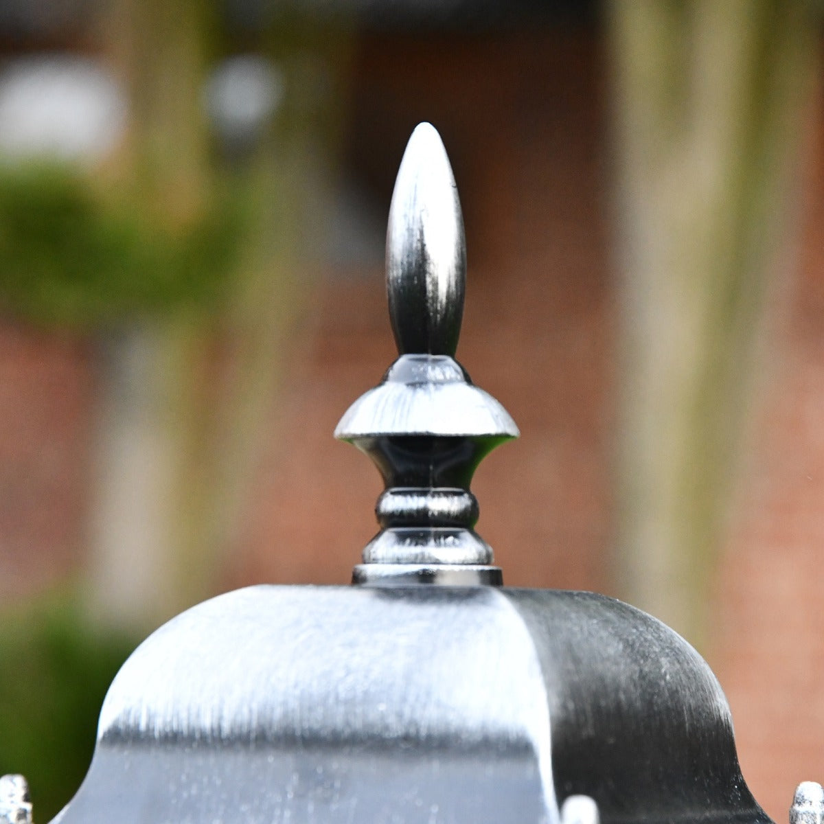 Close up of lantern top finial 