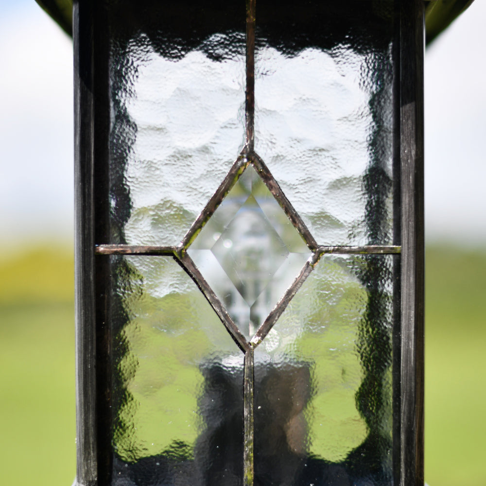 Diamond pattern glass panes