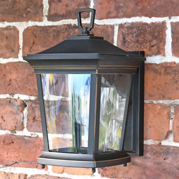 Antique Bronze Four Sided Flush Wall Lantern